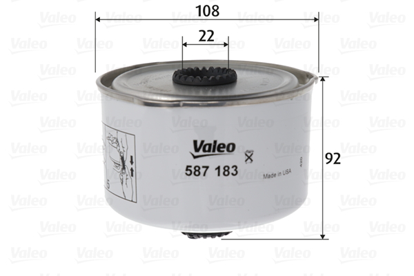 Filtru combustibil 587183 VALEO